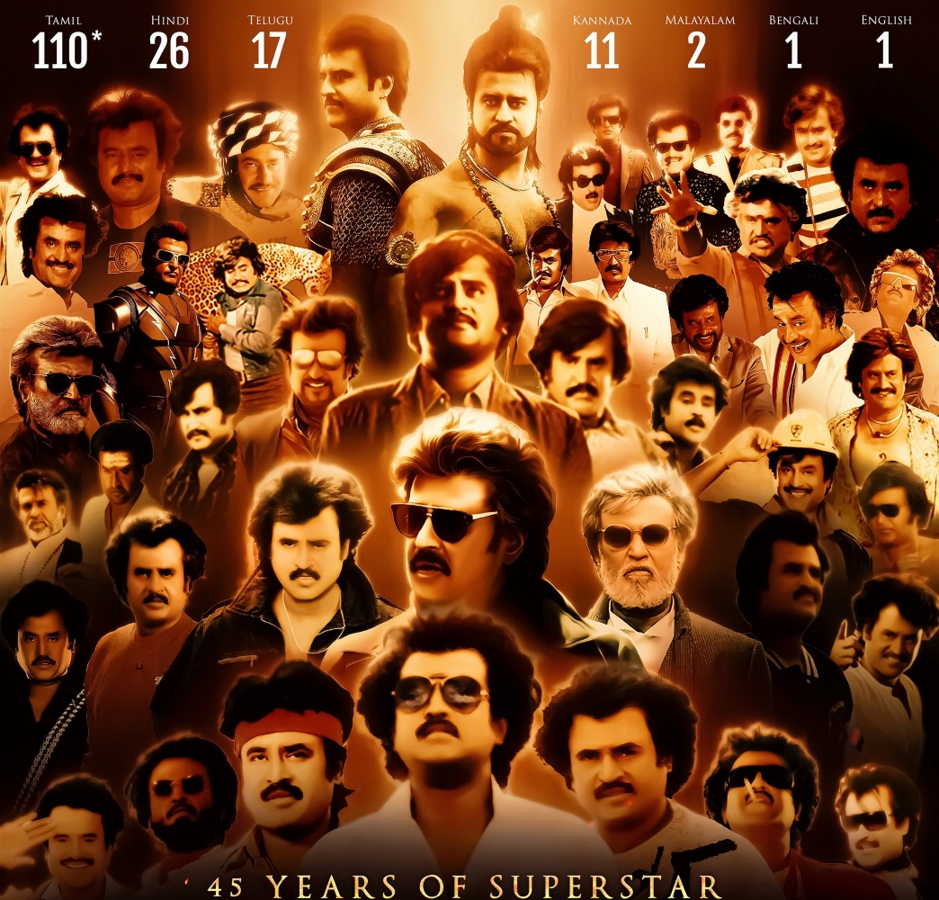 A Collage of Many Cine-Rajini Characters!